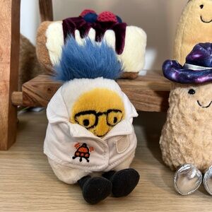 Jellycat korean exclusive amuseables bolied egg scientist outfit